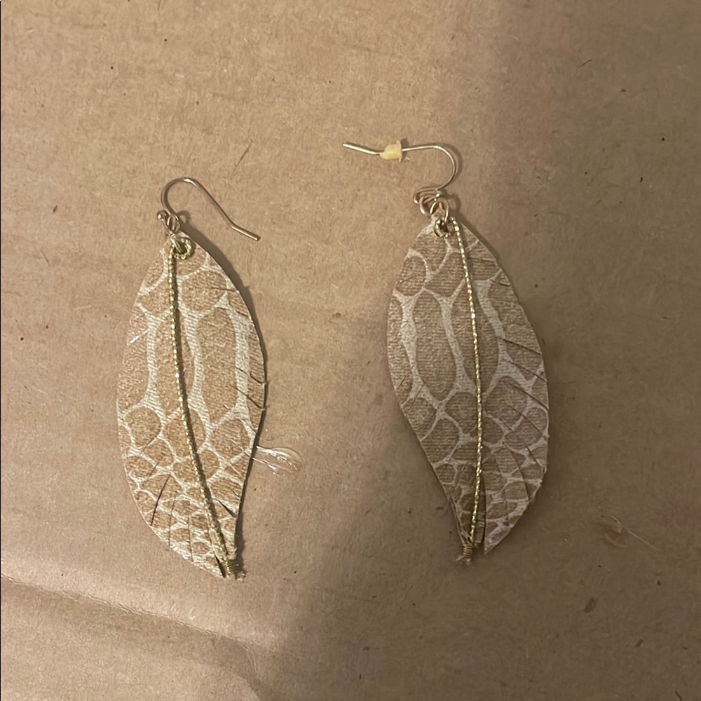 Elegant Gold Leaf Earrings